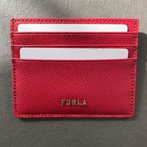Furla | Italian Red Genuine Leather credit card case